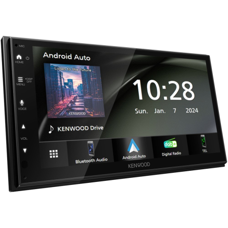 Kenwood DMX5023DABS, bilstereo med DAB, CarPlay & Android Auto i gruppen Billjud / Bilstereo / Dubbeldin hos BRL (121DMX5023DABS)