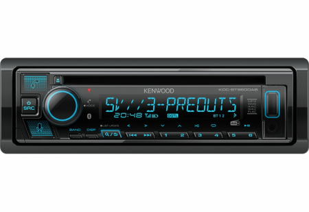 Kenwood KDC-BT960DAB, bilstereo med Bluetooth och DAB+ och 3 par lågnivå med 5V, returexemplar i gruppen Billjud / Bilstereo / Enkeldin hos BRL Electronics (121KDCBT960DABB1)