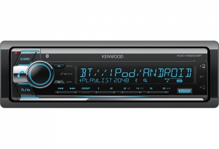 Kenwood KDC-X5200BT, bilstereo med Bluetooth, AUX/USB och 3 par lågnivå i gruppen Billjud / Bilstereo / Enkeldin hos BRL Electronics (121KDCX5200BT)