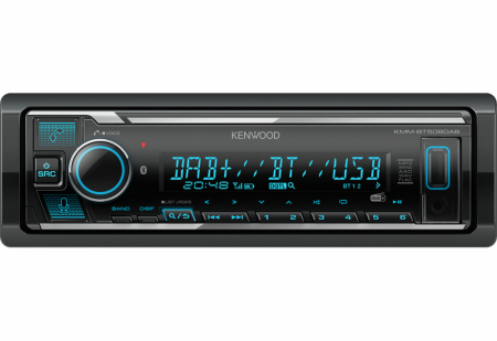 Kenwood KMM-BT508DAB, bilstereo med Bluetooth, DAB+ och 2 par lågnivå, returexemplar i gruppen Billjud / Bilstereo / Enkeldin hos BRL Electronics (121KMMBT508DABB1)