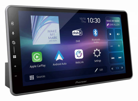 Pioneer SPH-DA97DAB-UNI, 9-tums bilstereo med trådlös CarPlay/Android Auto i gruppen Billjud / Bilstereo / Enkeldin hos BRL Electronics (135SPHDA97DABUNI)