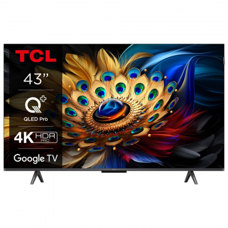 TCL 43C655, 43 tum 4K QLED Pro Google TV i gruppen Hemmaljud / TV & Projektor / TV hos BRL Electronics (15143C655)