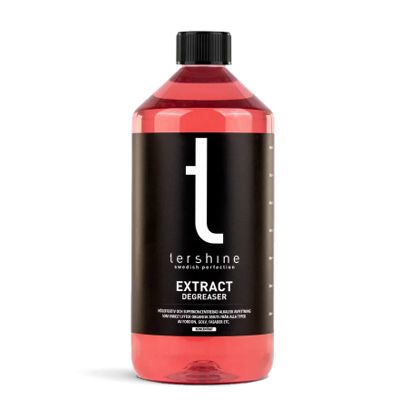 En flaskan med alkalisk avfettning, Tershine Extract, 1 L.