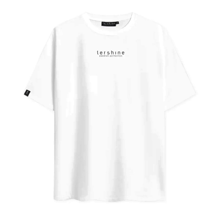 Tershine Oversized T-shirt, vit, XX-large i gruppen Billjud / Tillbehör / Merchandise hos BRL Electronics (184OSTSHIRTV2XL)