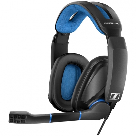 Sennheiser GSP300 Gaming Headset, Svart/Blå returexemplar i gruppen Hemmaljud / Hörlurar / Over-Ear hos BRL Electronics (252507079B1)