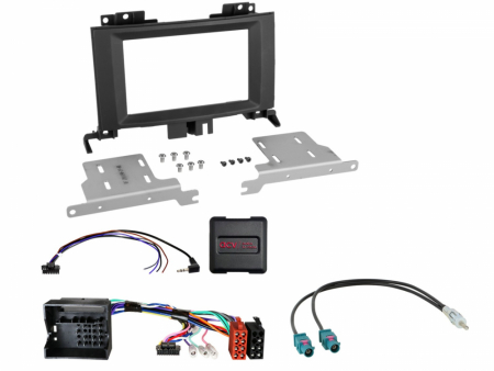 Installationskit med ram, kablar och adaptrar för Mercedes Sprinter/VW Crafter, 2-DIN.