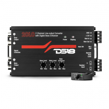 DS18 2CLC, hög/lågnivå-omvandlare med digital basåterhämtning i gruppen Billjud / Slutsteg / Monteringstillbehör / Hög till lågnivå omvandlare hos BRL Electronics (8032CLC)
