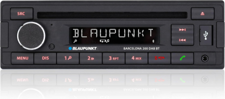 Blaupunkt Barcelona 200 DAB BT, retro bilstereo med Bluetooth och DAB i gruppen Billjud / Bilstereo / Enkeldin hos BRL Electronics (873BARCELONA200DABBT)