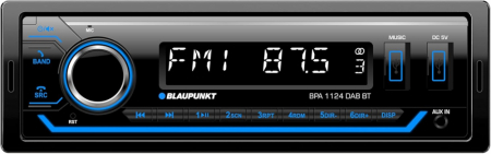 Blaupunkt BPA 1124 DAB BT, bilstereo med Bluetooth, DAB & 3 par lågnivå i gruppen Billjud / Bilstereo / Enkeldin hos BRL Electronics (873BPA1124DABBT)