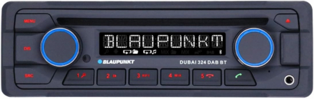 Blaupunkt Dubai 324 DAB BT, 24V stereo med DAB och 2 par lågnivå med 4V i gruppen Billjud / Lastbil / Tillbehör hos BRL Electronics (873DUBAI324DABBT24V)