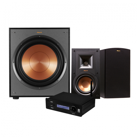 System One A50BT med Klipsch R-15M & R-120SW i gruppen Paketlösningar / Paket för hemmet / Stereopaket hos BRL Electronics (SETA50PKT1)