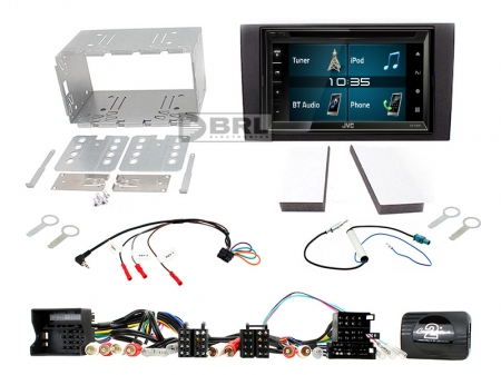 JVC KW-V340BT Stereopaket Audi A4 01-08 i gruppen Billjud / Vad passar i min bil / Audi / Audi A4 / Audi A4 2004-2008 / Modellspecifika paket A4 2004-2008 hos BRL Electronics (SETAUDIA4DD1)