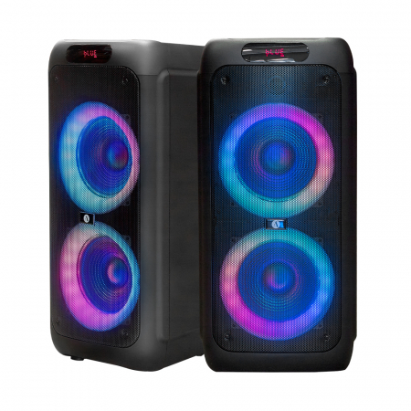 2-pack Arcsound HAZE (gen.2), partyhögtalare med trådlös mikrofon och Bluetooth i gruppen Hemmaljud / Högtalare / Partyhögtalare hos BRL Electronics (SETHAZEX2)