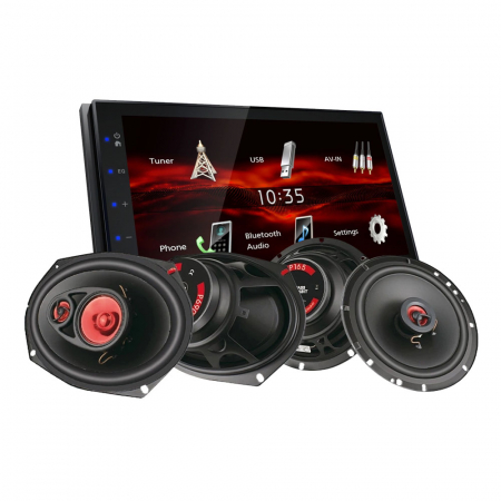 JVC KW-M180BT & Bass Habit PLAY-högtalare, bilstereopaket i gruppen Paketlösningar / Paket för bilen / Bilstereopaket hos BRL Electronics (SETKWM180BTPKT3)