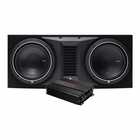 Rockford Fosgate P1-2X10 och Bass Habit RA2000W, baspaket i gruppen Paketlösningar / Paket för bilen / Baspaket hos BRL Electronics (SETP12X10PKT1)