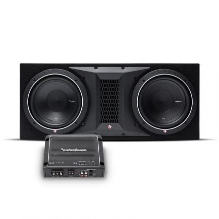 Rockford Fosgate P1-2X10 & Rockford Fosgate R500X1D i gruppen Paketlösningar / Paket för bilen / Baspaket hos BRL Electronics (SETP12X10R500X1D)