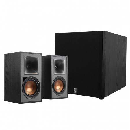 Klipsch R-51PM & System One W120 högtalarpaket 2.1, svart i gruppen Paketlösningar / Paket för hemmet / Högtalarpaket hem hos BRL Electronics (SETR51PMPKT1)