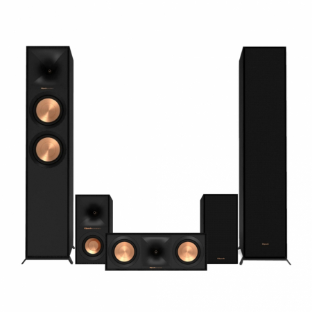 Klipsch Reference R-600F 5.0 högtalarpaket, svart i gruppen Paketlösningar / Paket för hemmet / Högtalarpaket hem hos BRL Electronics (SETR600FPKT2)