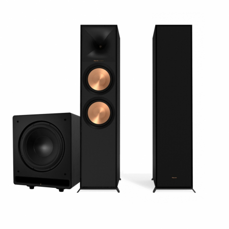 Klipsch R-800F & Dynavoice Challenger CSB-V12, 2.1 högtalarpaket i gruppen Paketlösningar / Paket för hemmet / Högtalarpaket hem hos BRL Electronics (SETR800FPKT7)