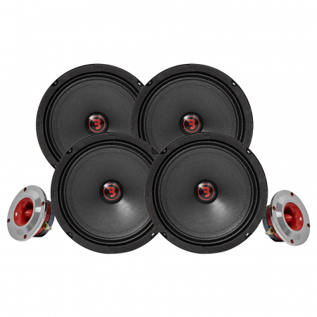 Bass Habit Rebel SR165M med SR25T, SPL-paket medium i gruppen Paketlösningar / Paket för bilen / SPL Högtalarpaket hos BRL Electronics (SETSR165PKT1)