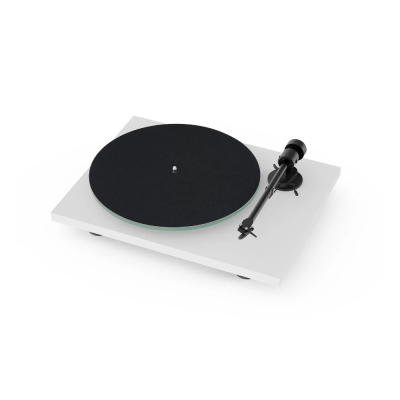 Pro-Ject T1 EVO BT skivspelare med OM10-pickup, mattvit