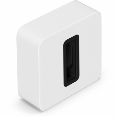 Sonos Sub (gen. 4) kraftfull trådlös subwoofer med Trueplay, vit