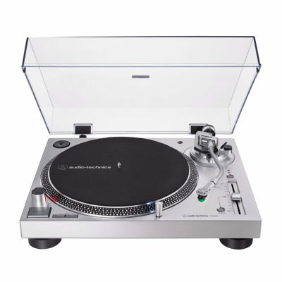 Audio Technica AT-LP120XUSB skivspelare, silver
