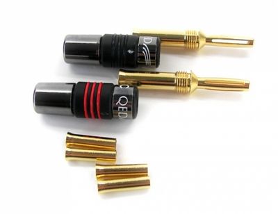 Qed Airloc Banan 4mm 1Röd 1Svart