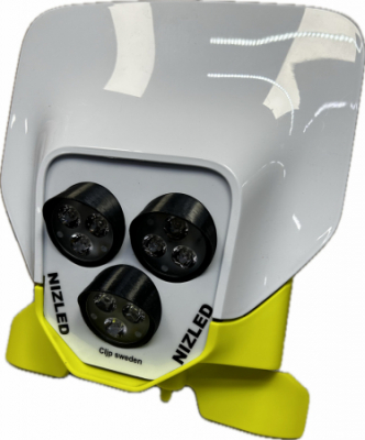 Lampkåpa med 1-2-3 E30-insteg lätta lampor, Husqvarna 2020-2023, 2024-