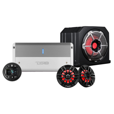 Marint helhetspaket med AMR30D, högtalare, slutsteg & baslåda