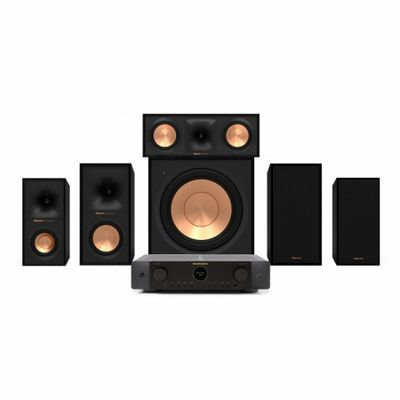 Marantz Cinema 70S & Klipsch Reference R-50M 5.1 hemmabiopaket, svart