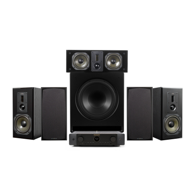 Marantz Cinema 70S & Dynavoice Definition DM-6 5.1 hemmabiopaket, svart