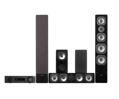 JBL MA510 med Dynavoice Challenger-högtalare, 5.0 hemmabiopaket