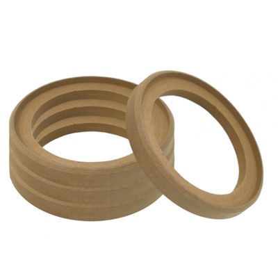 4-pack försänkta MDF-ringar, 6.5 tum