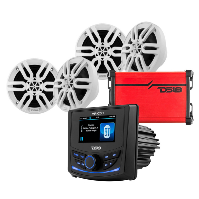 DS18 MRX150, marint slutsteg och 2 par MP6, komplett marinpaket