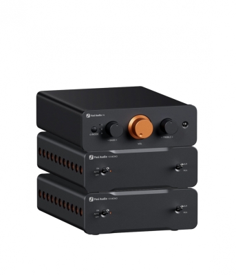 Fosi Audio P4 med dubbla V3 Mono, kompakt stereokombo