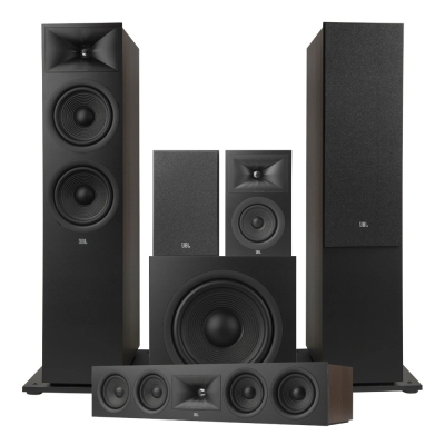 JBL Stage 280F 5.1 högtalarpaket med 220P och center, svart