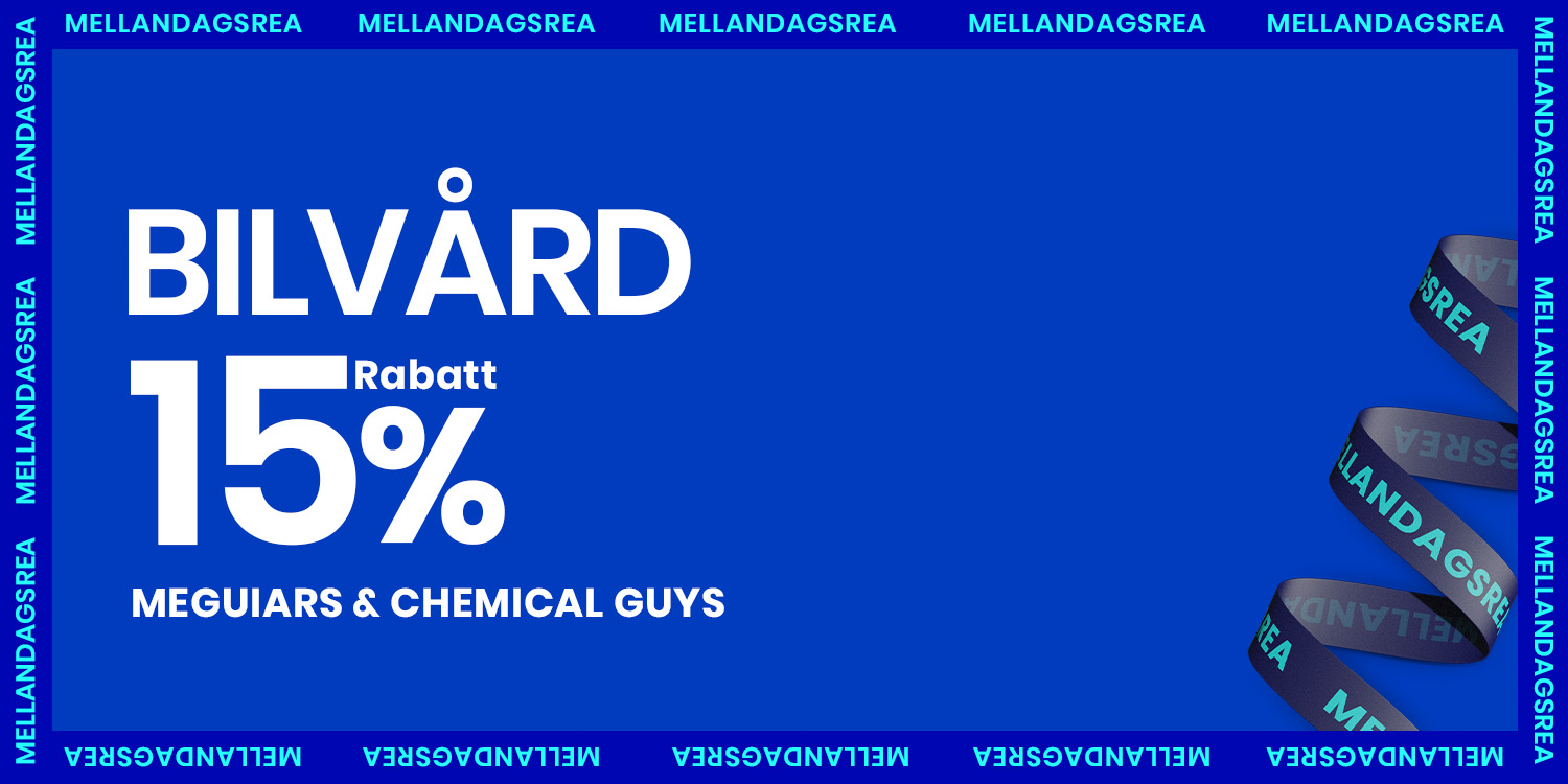 15% rabatt på bilvård från Meguiars och Chemical Guys