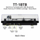Dayton Audio TT-1BTB, skivspelare med BT, USB och inbyggt RIAA, svart